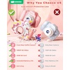 image:imageKOKODI Kids Camera Toy Digital Camera for Kids Birthday Gifts for Girls Age 312 1080P HD Video Camera for Toddler Unicorn Children Toys for 3 4 5 6 7 8 9 Year Old Girls with 32GB SD CardUnicornPink