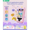 image:imageKOKODI Kids Smart Phone Toys Birthday Gifts Idea Dinosaur Toys for 3 4 5 6 7 8 Year Old Boys Touchscreen HD Digital Dual Video Camera Preschool Learning Toy for Kids 35 Travel Trip Activity BluePink