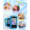 image:imageKOKODI Kids Smart Phone Toys Birthday Gifts Idea Dinosaur Toys for 3 4 5 6 7 8 Year Old Boys Touchscreen HD Digital Dual Video Camera Preschool Learning Toy for Kids 35 Travel Trip Activity BlueLight Blue