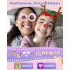image:imageKOKODI Kids Smart Phone Toys Birthday Gifts Idea Dinosaur Toys for 3 4 5 6 7 8 Year Old Boys Touchscreen HD Digital Dual Video Camera Preschool Learning Toy for Kids 35 Travel Trip Activity BluePink