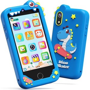image:imageKOKODI 4 Inch Kids Smart Phone Touchscreen HD Dual Camera Cell Phone for Children Christmas Birthday Gifts Unicorn Learning Toys for Girls 310 First Preschool Education Phone Toy with 200 GamesBlue