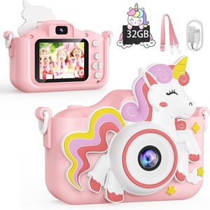 image:imageKOKODI Kids Camera Toy Digital Camera for Kids Birthday Gifts for Girls Age 312 1080P HD Video Camera for Toddler Unicorn Children Toys for 3 4 5 6 7 8 9 Year Old Girls with 32GB SD CardUnicornPink