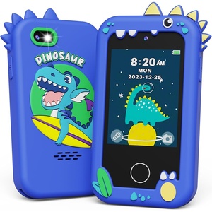 image:imageKOKODI Kids Smart Phone Toys Birthday Gifts Idea Dinosaur Toys for 3 4 5 6 7 8 Year Old Boys Touchscreen HD Digital Dual Video Camera Preschool Learning Toy for Kids 35 Travel Trip Activity BlueNavy Blue