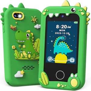 image:imageKOKODI Kids Smart Phone Toys Birthday Gifts Idea Dinosaur Toys for 3 4 5 6 7 8 Year Old Boys Touchscreen HD Digital Dual Video Camera Preschool Learning Toy for Kids 35 Travel Trip Activity BlueGreen