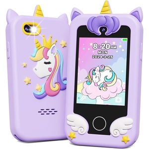 image:imageKOKODI Kids Smart Phone Toys Birthday Gifts Idea Dinosaur Toys for 3 4 5 6 7 8 Year Old Boys Touchscreen HD Digital Dual Video Camera Preschool Learning Toy for Kids 35 Travel Trip Activity BluePurple