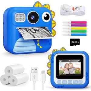 image:imageKOKODI Kids Camera Instant Print Toddler Cameras Christmas Birthday Gifts for Girls Age 312 Digital Video Instant Printable Camera for KidsToys for Ages 57 Girls PinkDinosaur Blue