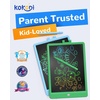 image:imageKOKODI LCD Writing TabletGifts for 3 Years Old Boys and Girls10 Inch Colorful Doodle Board Drawing Tablet Erasable Reusable Electronic Drawing Pads Educational and Learning Toy for KidsGreen