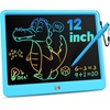 image:imageKOKODI 12 Inch LCD Writing Tablet with AntiLost Stylus Erasable Doodle Board Colorful Toddler Drawing Pad Car Travel School Games Toys for 3 4 5 6 7 8 Kids Birthday Gift for Girls Boys Adults PinkBlue