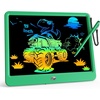 image:imageKOKODI 12 Inch LCD Writing Tablet with AntiLost Stylus Erasable Doodle Board Colorful Toddler Drawing Pad Car Travel School Games Toys for 3 4 5 6 7 8 Kids Birthday Gift for Girls Boys Adults PinkGreen