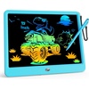 image:imageKOKODI 12 Inch LCD Writing Tablet with AntiLost Stylus Erasable Doodle Board Colorful Toddler Drawing Pad Car Travel School Games Toys for 3 4 5 6 7 8 Kids Birthday Gift for Girls Boys Adults PinkBlue