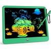image:imageKOKODI 12 Inch LCD Writing Tablet with AntiLost Stylus Erasable Doodle Board Colorful Toddler Drawing Pad Car Travel School Games Toys for 3 4 5 6 7 8 Kids Birthday Gift for Girls Boys Adults PinkGreen