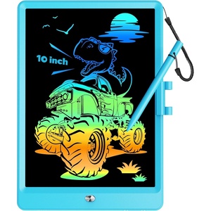 image:imageKOKODI 12 Inch LCD Writing Tablet with AntiLost Stylus Erasable Doodle Board Colorful Toddler Drawing Pad Car Travel School Games Toys for 3 4 5 6 7 8 Kids Birthday Gift for Girls Boys Adults PinkBlue