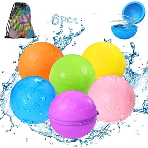 image:imageSOPPYCID Water Balloons Reusable Splash Ball Latexfree Water Bomb Pool Toys No Tying Easy Quick Fill Magnetic Selfsealing Water Balls for Kids amp Adults All Ages Summer Fun Outdoor Party Games6 PCS
