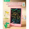 image:imageKOKODI LCD Writing Tablet 85Inch Colorful Doodle Board Electronic Drawing Tablet Drawing Pad for Kids Educational and Learning Kids Toys Gifts for 3 4 5 6 7 8 Year Old Boys and GirlsBluePink