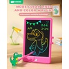image:imageKOKODI LCD Writing Tablet 85Inch Colorful Doodle Board Electronic Drawing Tablet Drawing Pad for Kids Educational and Learning Kids Toys Gifts for 3 4 5 6 7 8 Year Old Boys and GirlsBlueRose Red