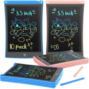 image:imageKOKODI 2 Pack LCD Writing Tablet for Kids 85 Inch Colorful Doodle Board Car Trip Travel Games Learning Toys Erasable Drawing Pad Birthday Gifts for Boys Girls Age 3 4 5 6 7 8Blue amp Pink10 Pack