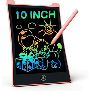 image:imageKOKODI 2 Pack LCD Writing Tablet for Kids 85 Inch Colorful Doodle Board Car Trip Travel Games Learning Toys Erasable Drawing Pad Birthday Gifts for Boys Girls Age 3 4 5 6 7 8Blue amp Pink1 Pack Pink