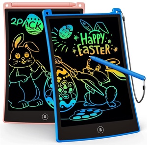 image:imageKOKODI 2 Pack LCD Writing Tablet for Kids 85 Inch Colorful Doodle Board Car Trip Travel Games Learning Toys Erasable Drawing Pad Birthday Gifts for Boys Girls Age 3 4 5 6 7 8Blue amp PinkPink blue