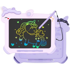 image:imageKOKODI LCD Writing Tablet for 3 4 5 6 7 8 Years Old Kids Colorful Doodle Board Writing Drawing Tablet Educational Learning Toys Christmas Birthday Gift for Girl PurplePurple