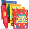 image:imageKOKODI Dinosaur Talking Pen with Phonics Cards Autism Sensory Interactive Game for Kids Ages 38 Kindergarten Preschool Learning Activities ABC 123 Learning Set for Toddler Educational Birthday GiftRed 4pcs Books