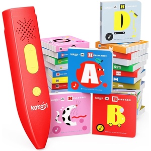 image:imageKOKODI Dinosaur Talking Pen with Phonics Cards Autism Sensory Interactive Game for Kids Ages 38 Kindergarten Preschool Learning Activities ABC 123 Learning Set for Toddler Educational Birthday Gift30pcs Books