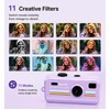 image:imageKOKODI Y2K Mini Keychain Camera Toy  Retro Style Cute Wearable Keychain Camera Toy with Fun Filters Portable Bag Charm Gadget for Teens Girls Gift Light Purple