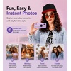 image:imageKOKODI Y2K Mini Keychain Camera Toy  Retro Style Cute Wearable Keychain Camera Toy with Fun Filters Portable Bag Charm Gadget for Teens Girls Gift Light Purple
