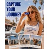 image:imageKOKODI Mini Digital Camera with Keychain Purple Retro Aesthetic Camera with 11 Filters Portable Pocket Camera for Teens Girls Social Moments and TravelTransparent Blue