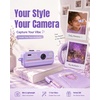 image:imageKOKODI Mini Digital Camera with Keychain Purple Retro Aesthetic Camera with 11 Filters Portable Pocket Camera for Teens Girls Social Moments and TravelPurple