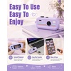 image:imageKOKODI Mini Digital Camera with Keychain Purple Retro Aesthetic Camera with 11 Filters Portable Pocket Camera for Teens Girls Social Moments and TravelPurple