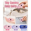 image:imageKOKODI Mini Digital Camera with Keychain Purple Retro Aesthetic Camera with 11 Filters Portable Pocket Camera for Teens Girls Social Moments and TravelPink