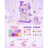 image:imageKOKODI Bracelet Making Kit for Girls Ages 612 DIY Friendship Bracelet Jewelry Making Craft Kit with Colorful Beads amp Charms Arts and Crafts Christmas Birthday Gifts for GirlsPurple