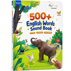 image:imageKOKODI 500 English Words Sound Book for Kids Ages 38 Interactive Talking Learning Book with 26 Themes 15 Songs amp 460 Games Touch and Hear Vocabulary Educational Toy for Preschool Boys Girls