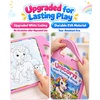 image:imageKOKODI Magic Water Coloring Book for Toddlers 13 Unicorn Reusable Water Painting Book with Water Pen 10 Magical Scenes MessFree Travel Activity Toy Gift for Toddlers Ages 33 PCSGirl